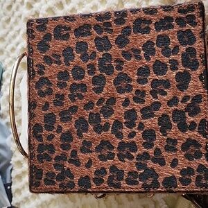 Leopard Print Square Bag